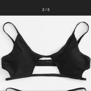 SHEIN black bikini top